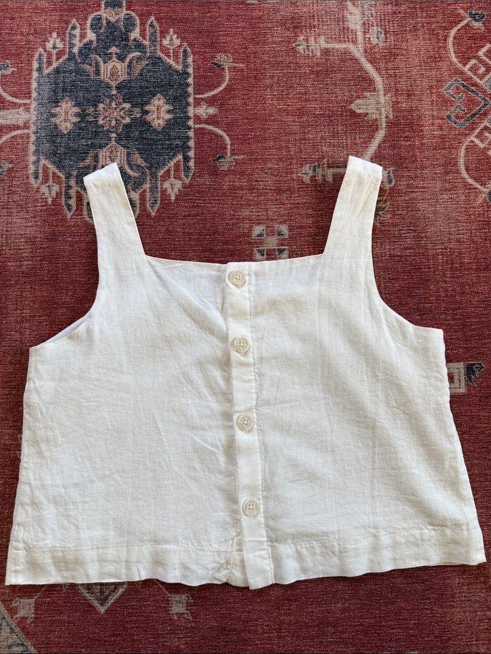 GAP Button-Back Cropped Tank Top Size Small NWT - Picture 2 of 12